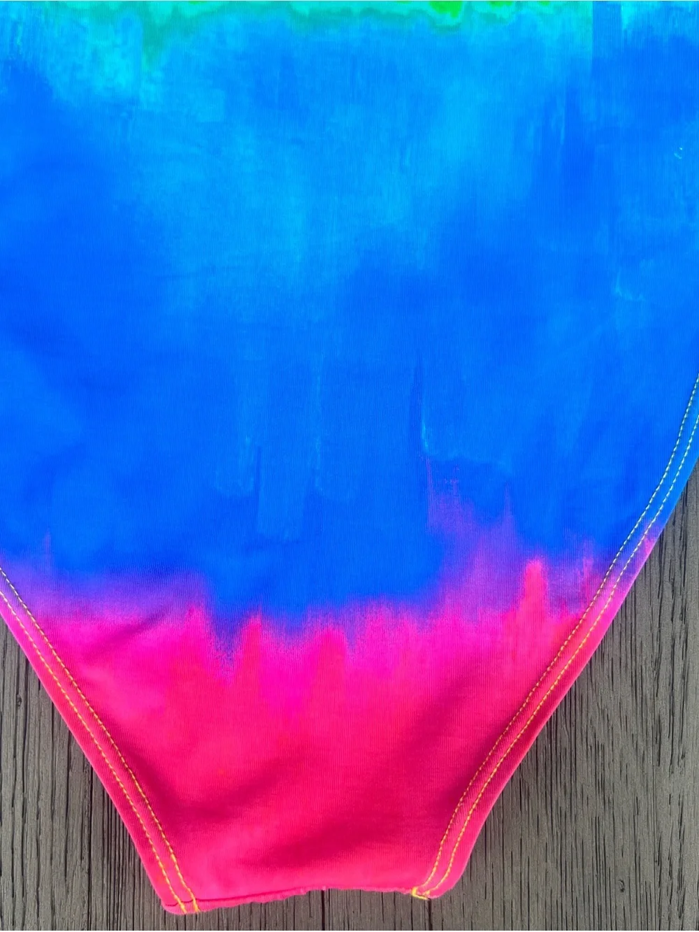 Stella McCartney Kids Rainbow Girls Swimsuit, Size 10